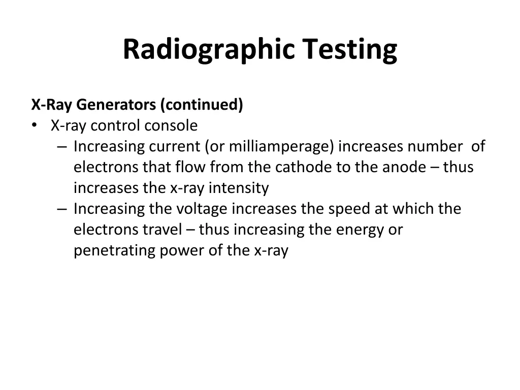 radiographic testing 37