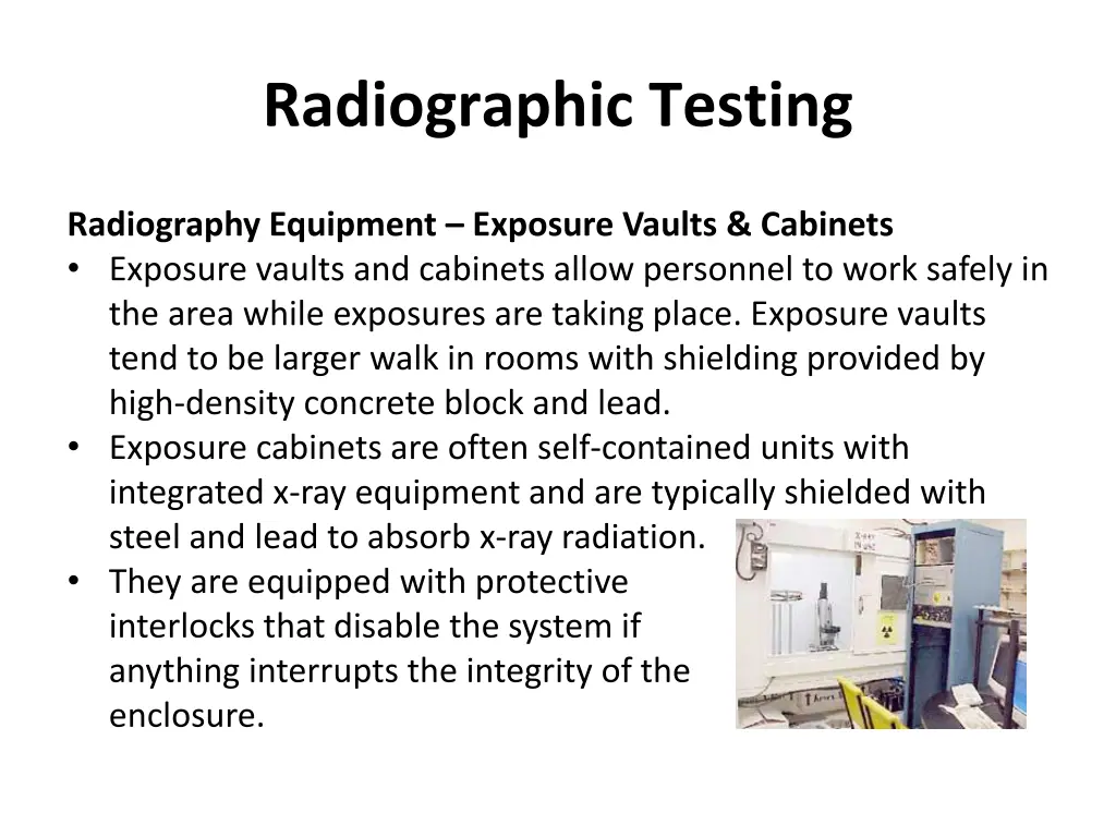 radiographic testing 42