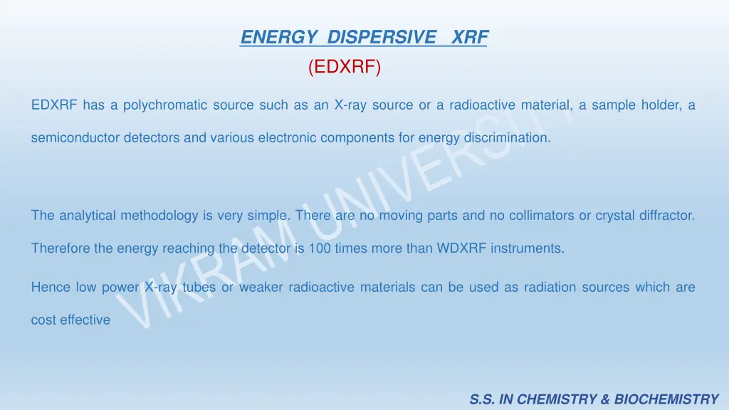 energy dispersive xrf