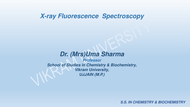 x ray fluorescence spectroscopy