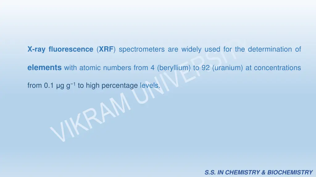 x ray fluorescence xrf spectrometers are widely