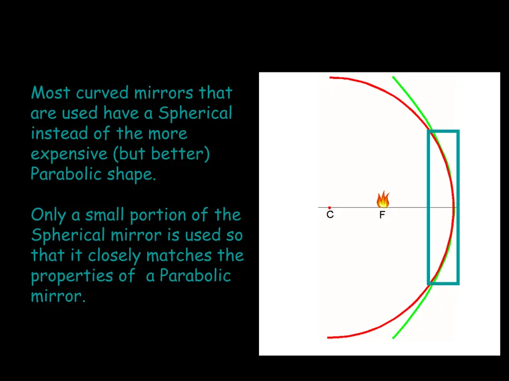 most curved mirrors that are used have