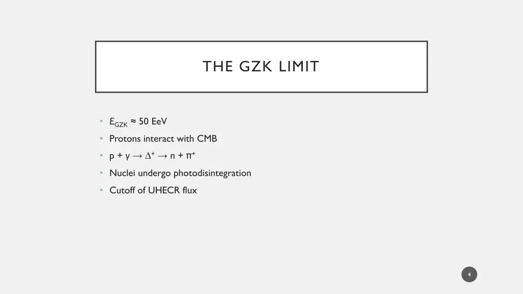 the gzk limit