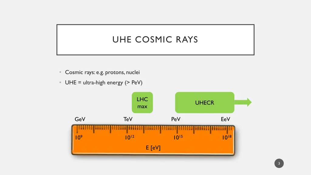 uhe cosmic rays