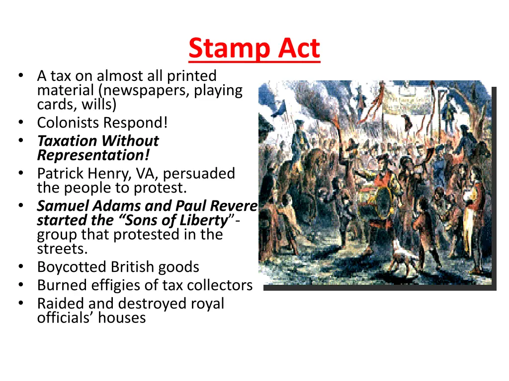 stamp act