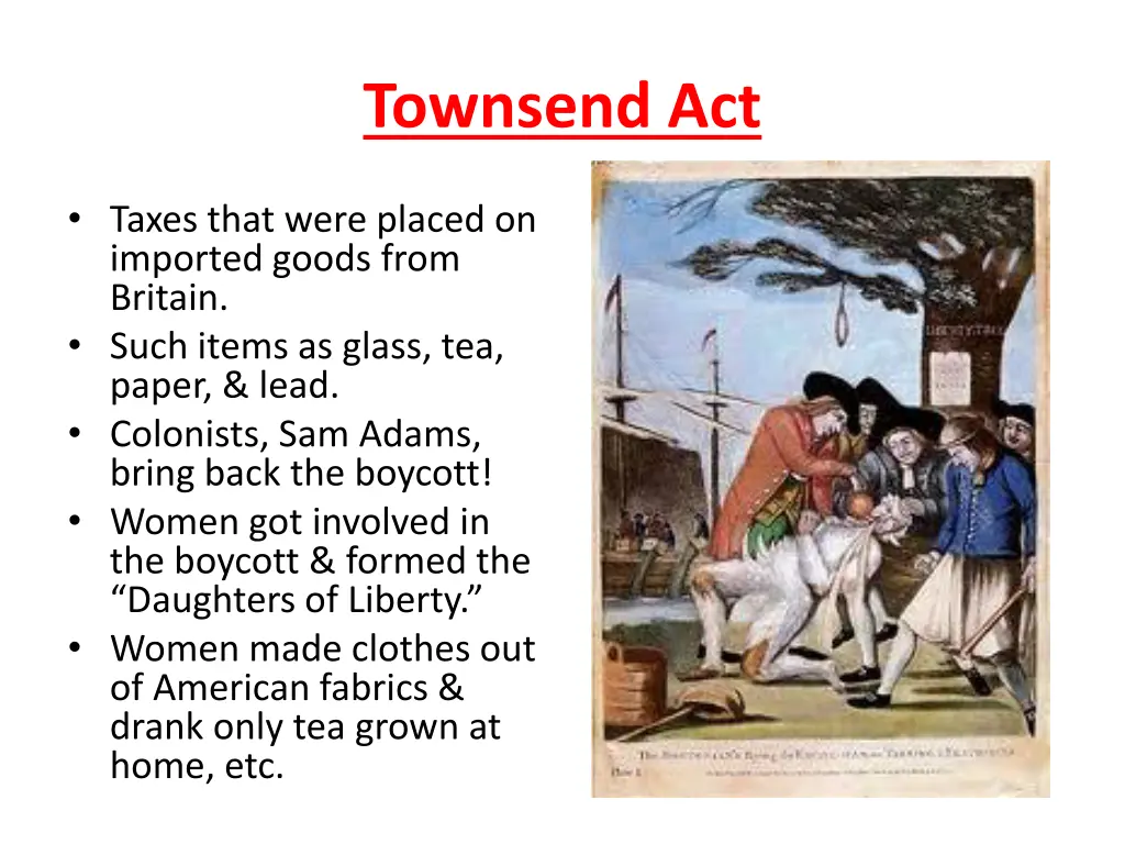 townsend act