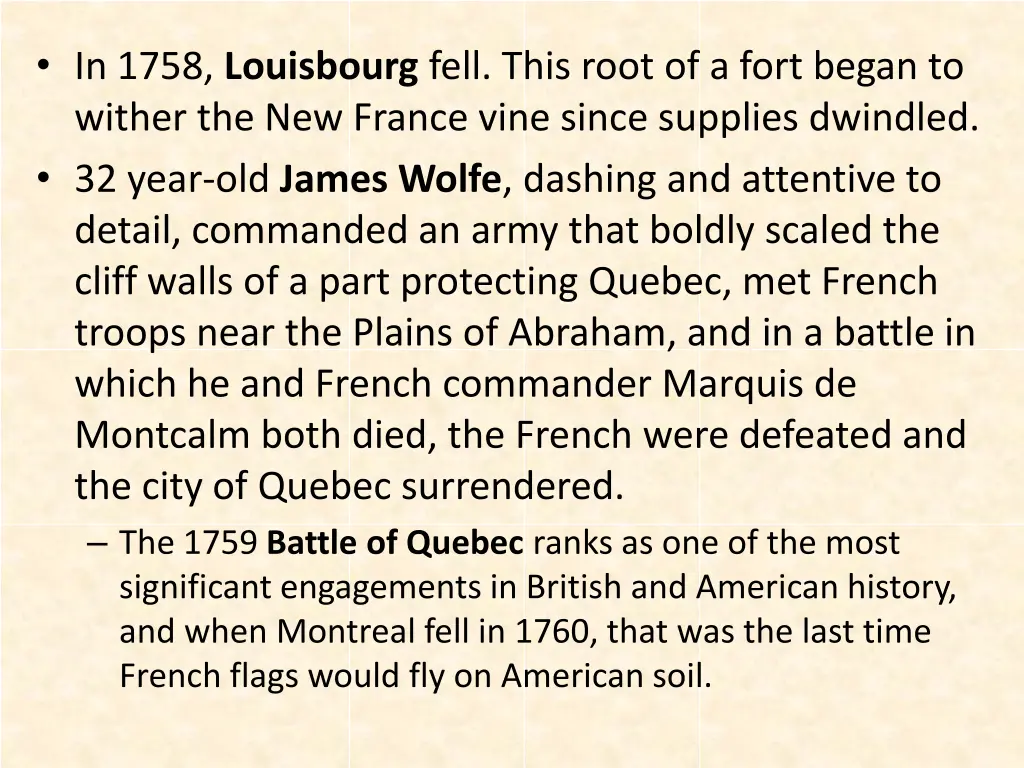 in 1758 louisbourg fell this root of a fort began