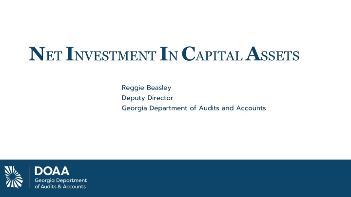 n et i nvestment i n c apital a ssets