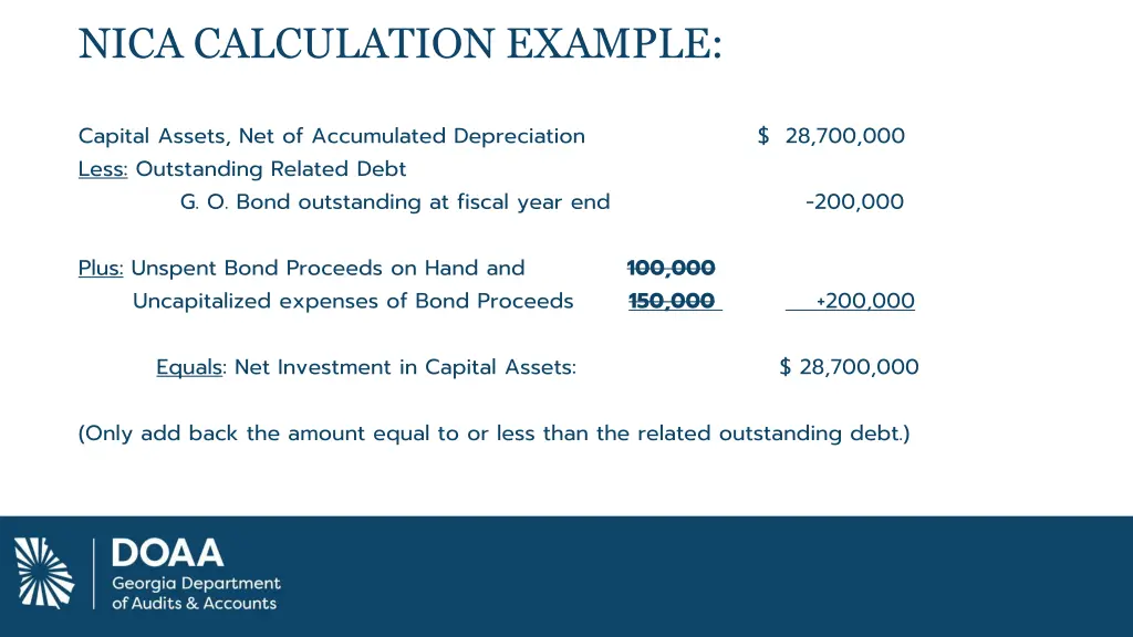 nica calculation example 1