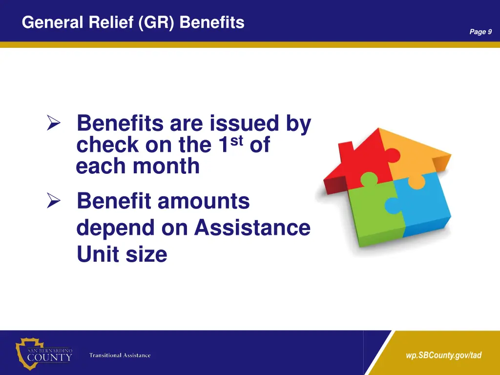 general relief gr benefits