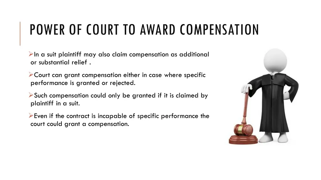 power of court to award compensation