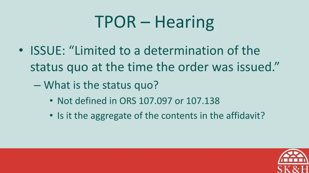 tpor hearing 1