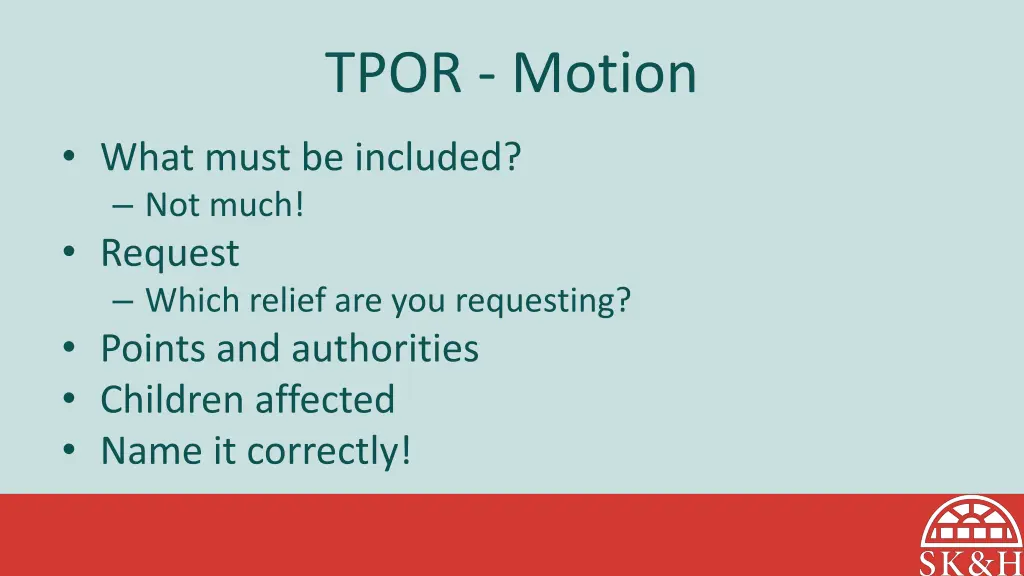 tpor motion