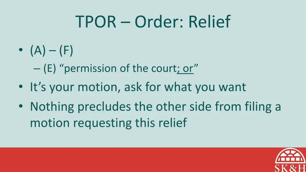 tpor order relief 5