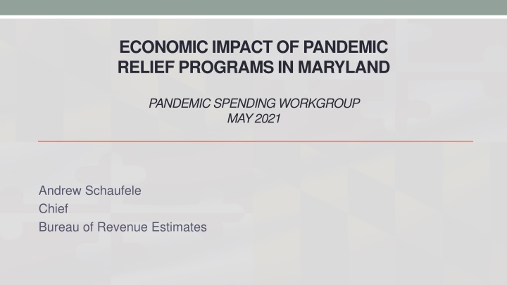 economic impact of pandemic relief programs