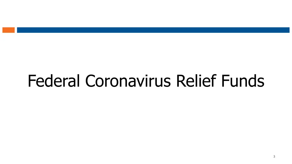 federal coronavirus relief funds