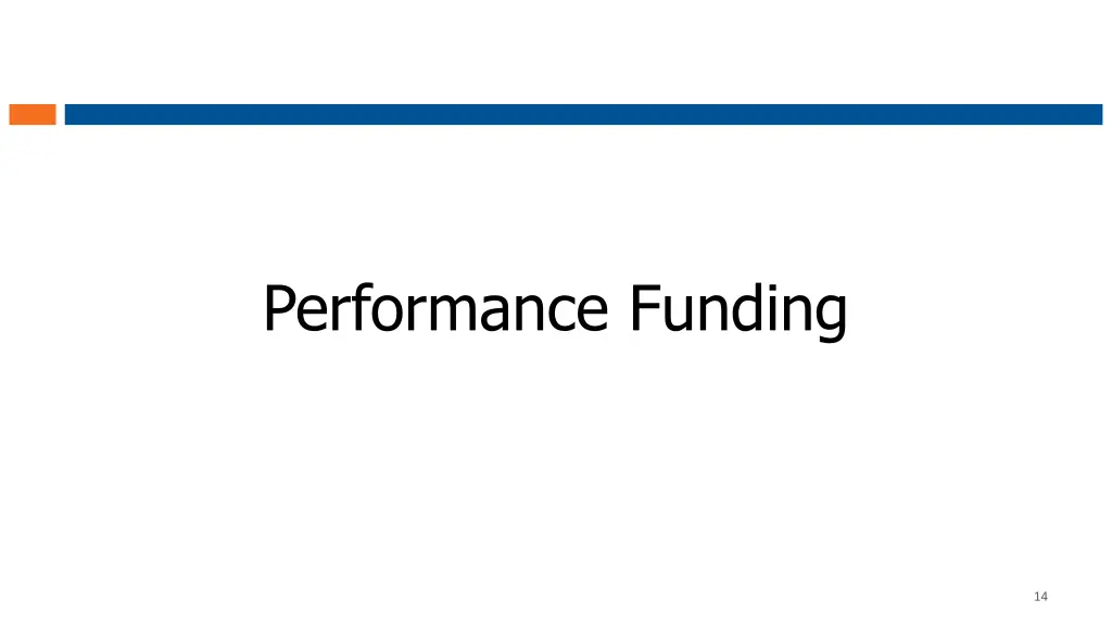 performance funding