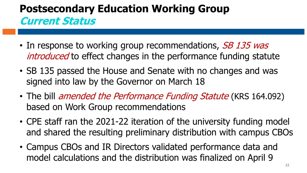 postsecondary education working group current