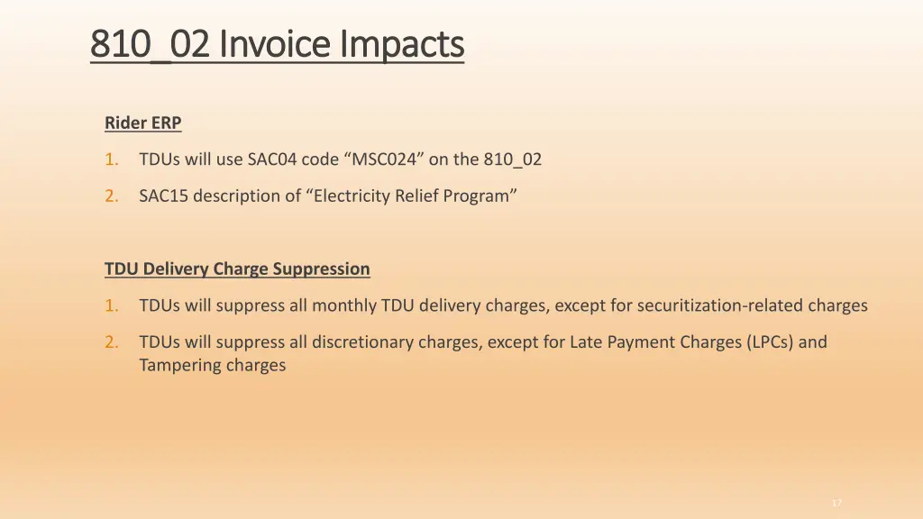 810 02 invoice impacts 810 02 invoice impacts