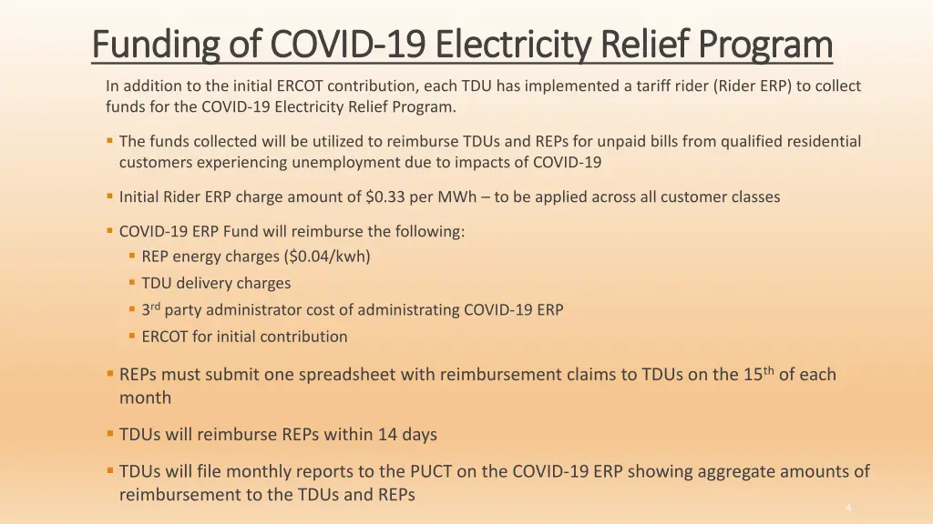 funding of covid funding of covid 19 electricity