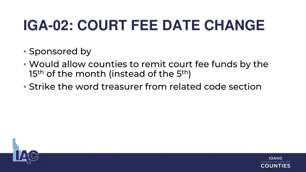 iga 02 court fee date change