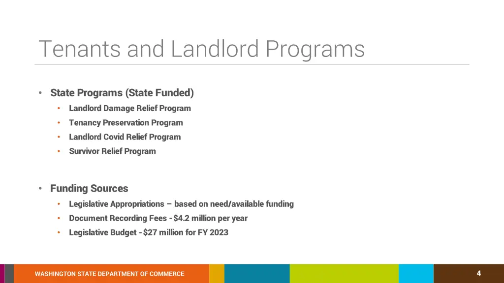 tenants and landlord programs