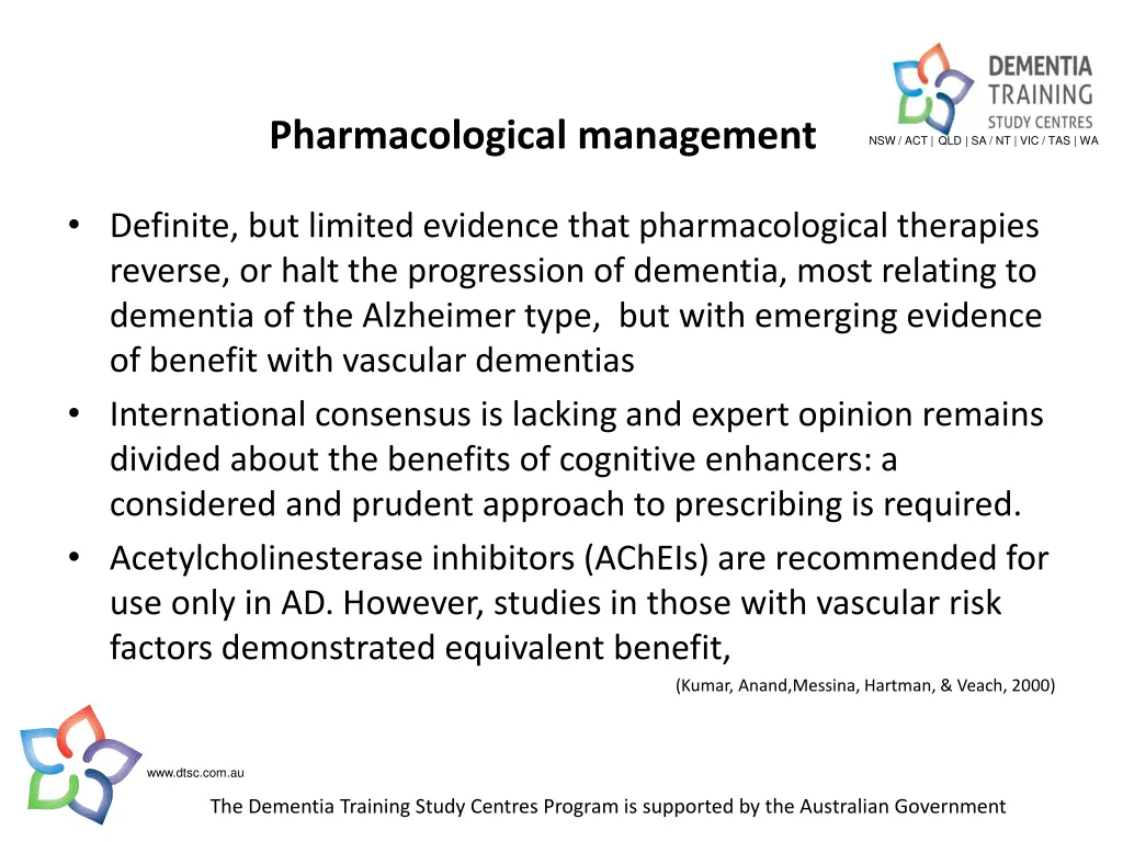 pharmacological management