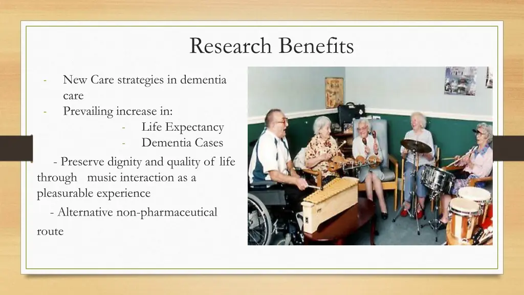 research benefits