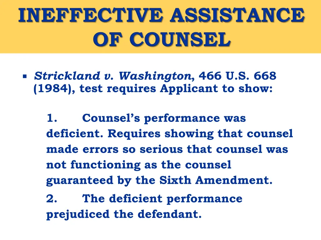 strickland v washington 466 u s 668 1984 test