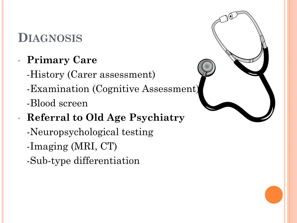 d iagnosis