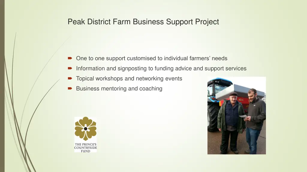 peak district farm business support project