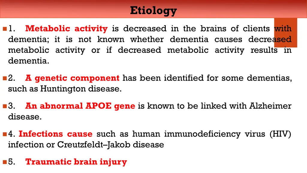 etiology