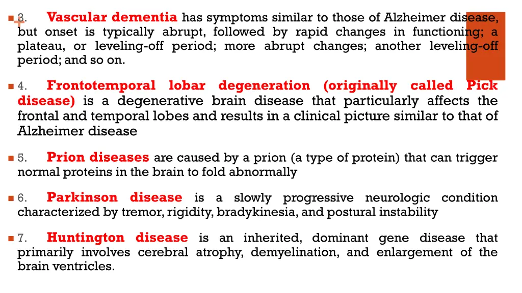 vascular dementia has symptoms similar to those