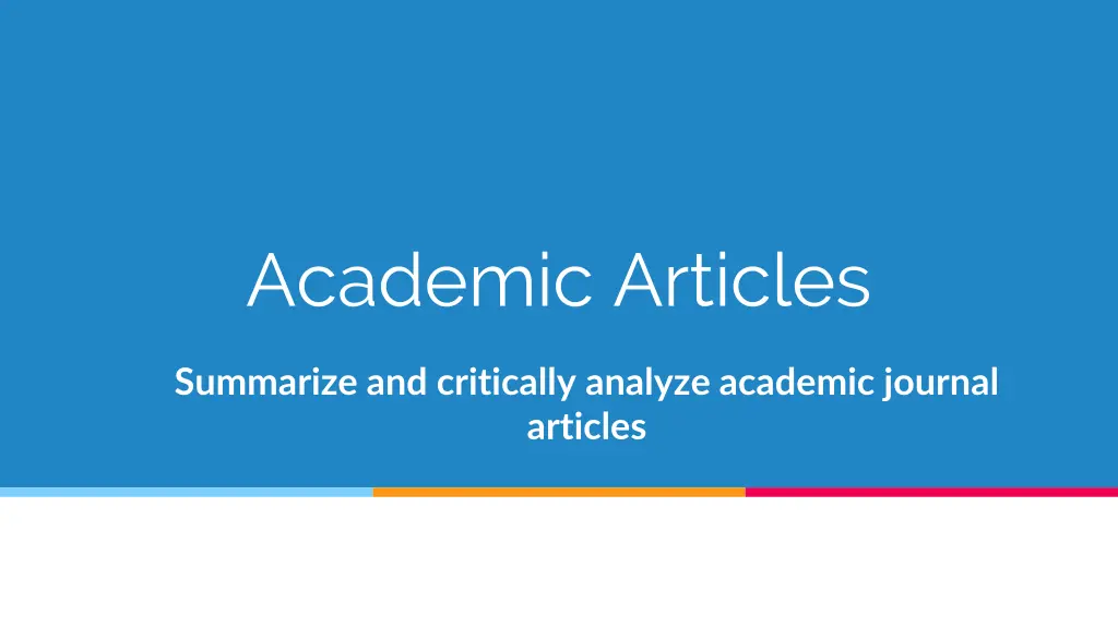 academic articles