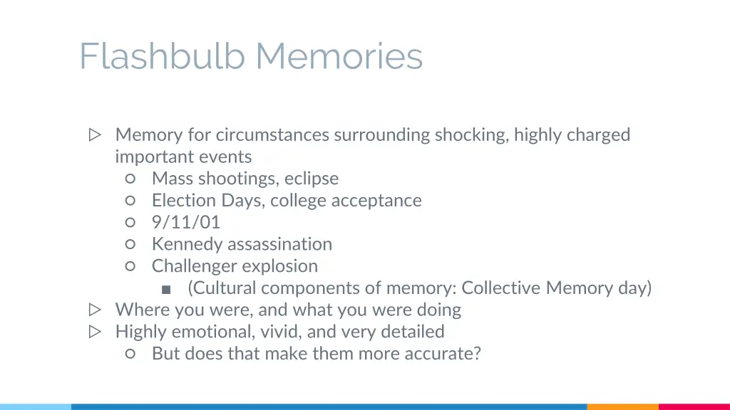 flashbulb memories