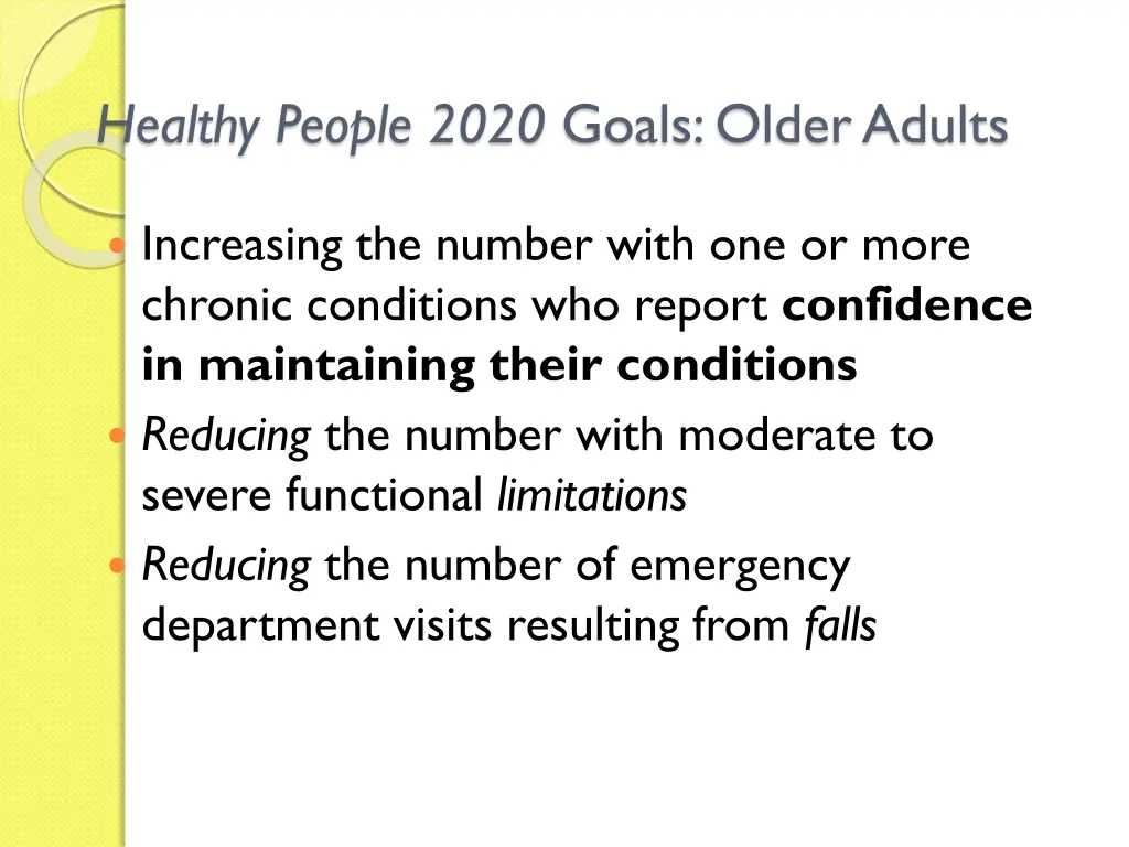 healthy people 2020 goals older adults