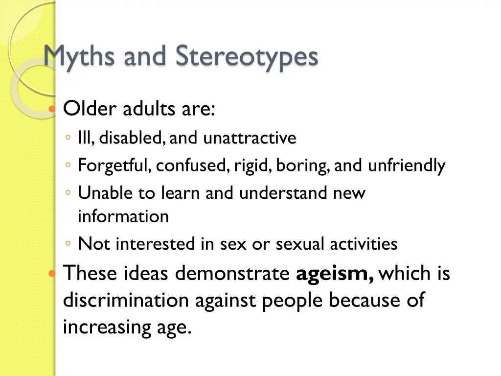 myths and stereotypes