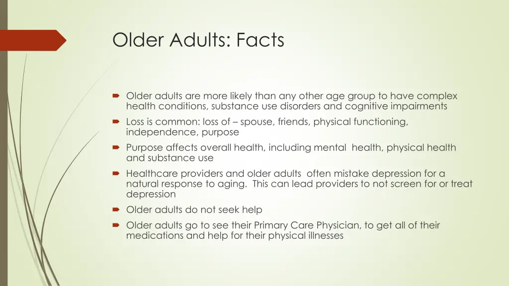 older adults facts