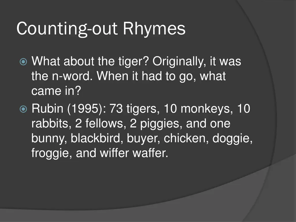 counting out rhymes 13