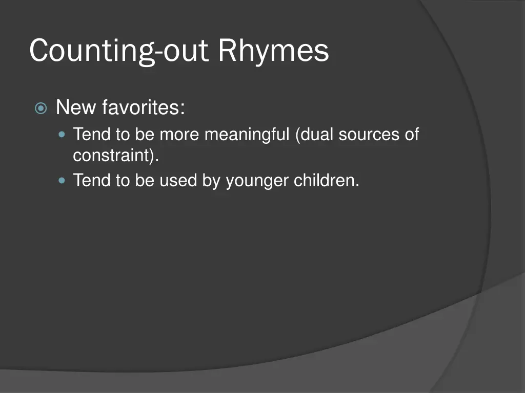 counting out rhymes 18