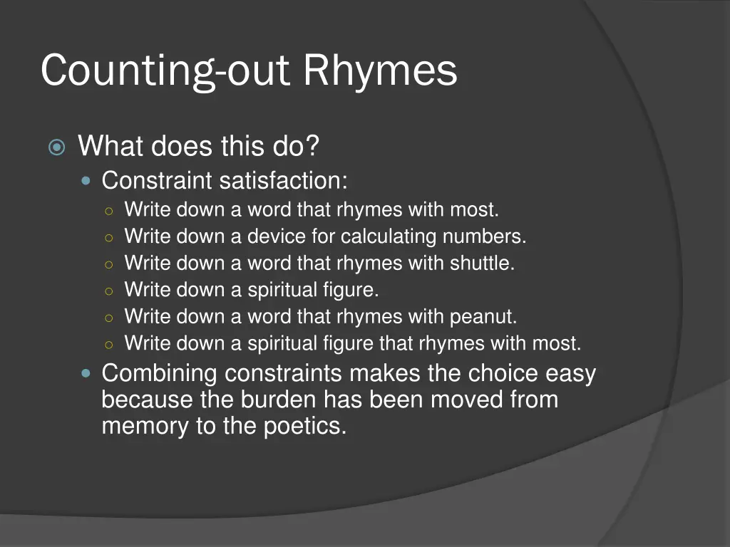 counting out rhymes 8