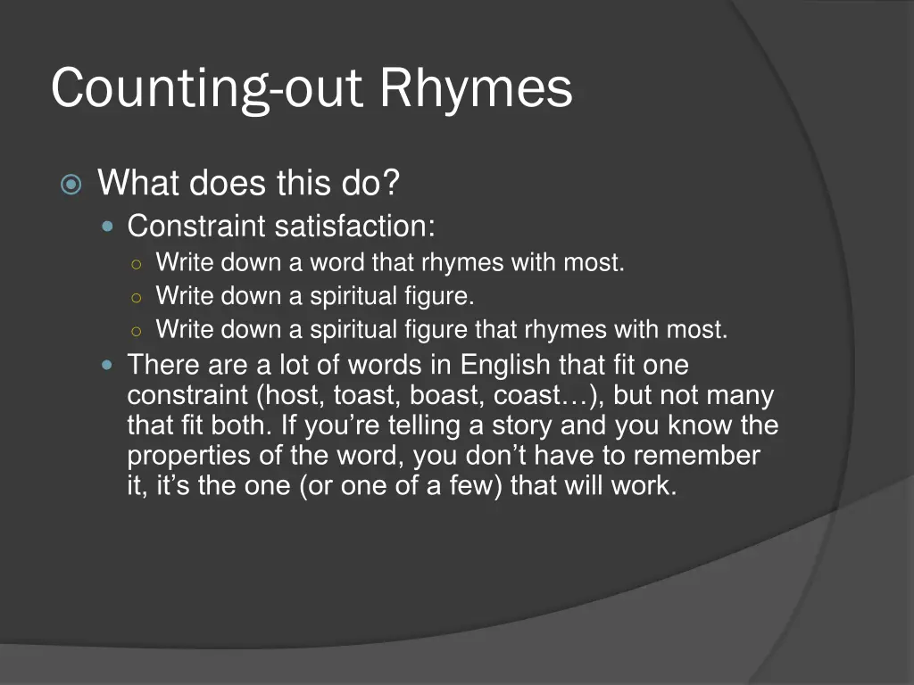 counting out rhymes 9