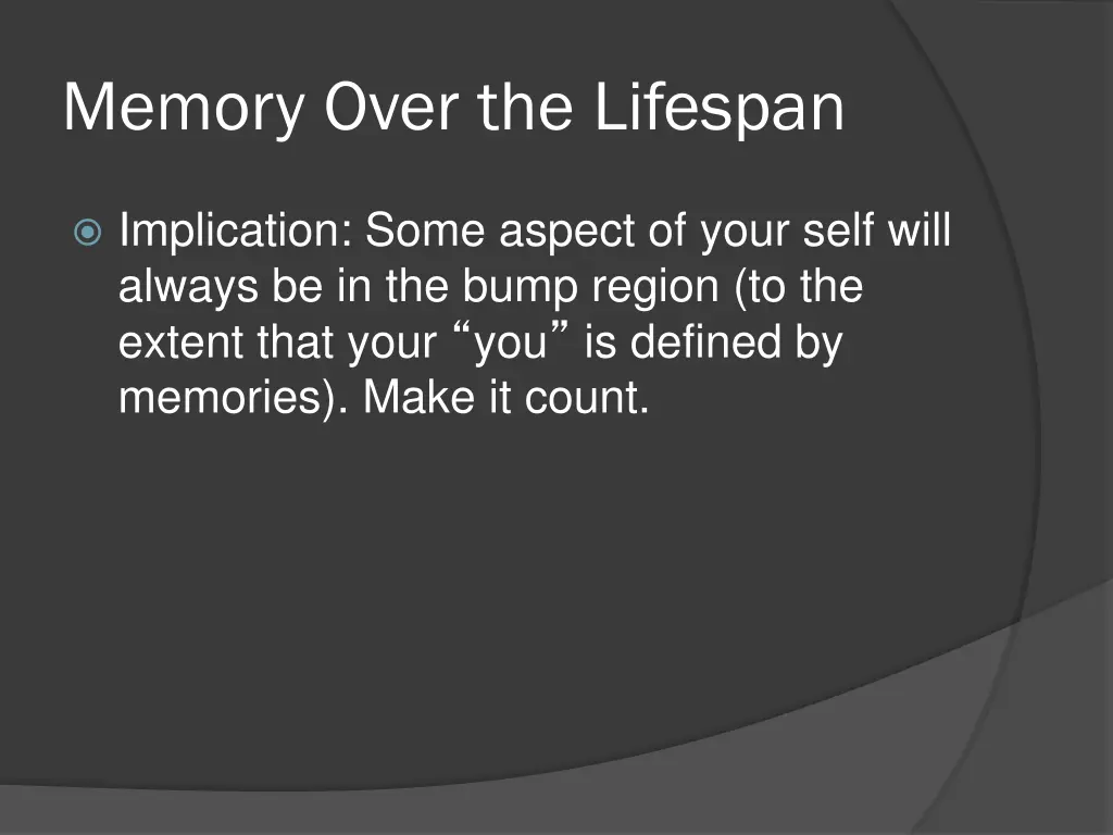 memory over the lifespan 6