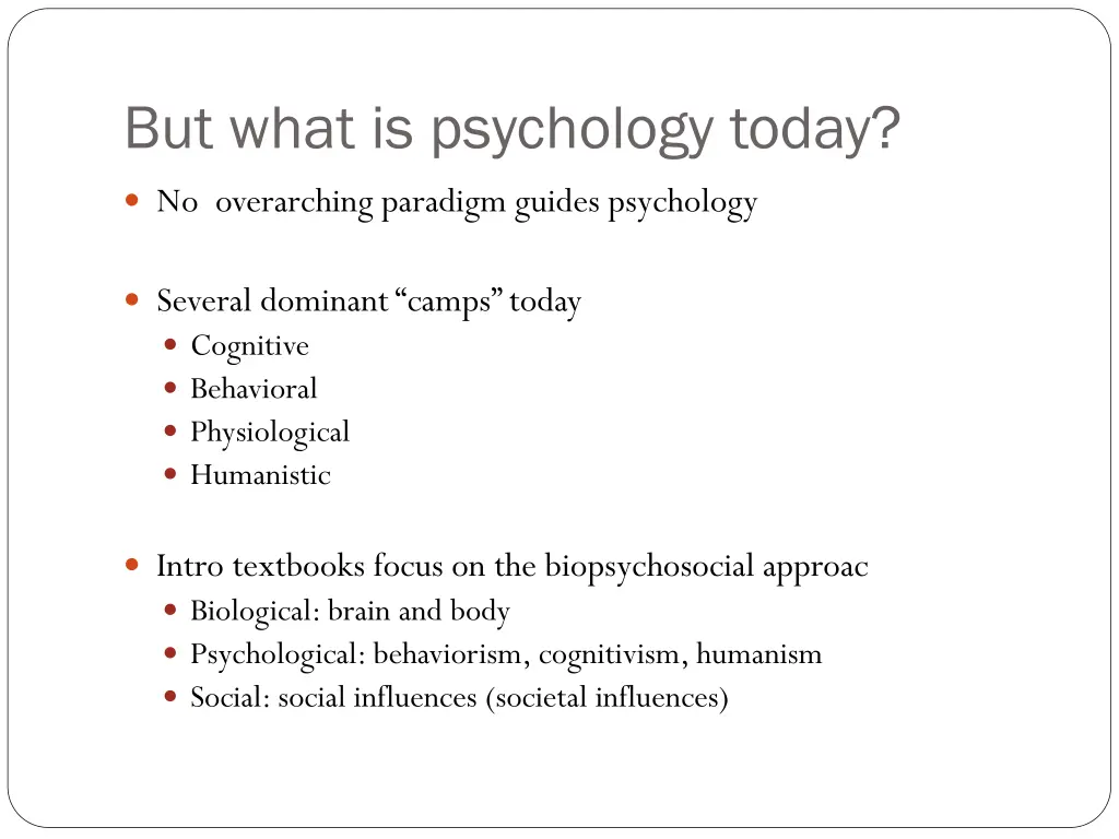 but what is psychology today