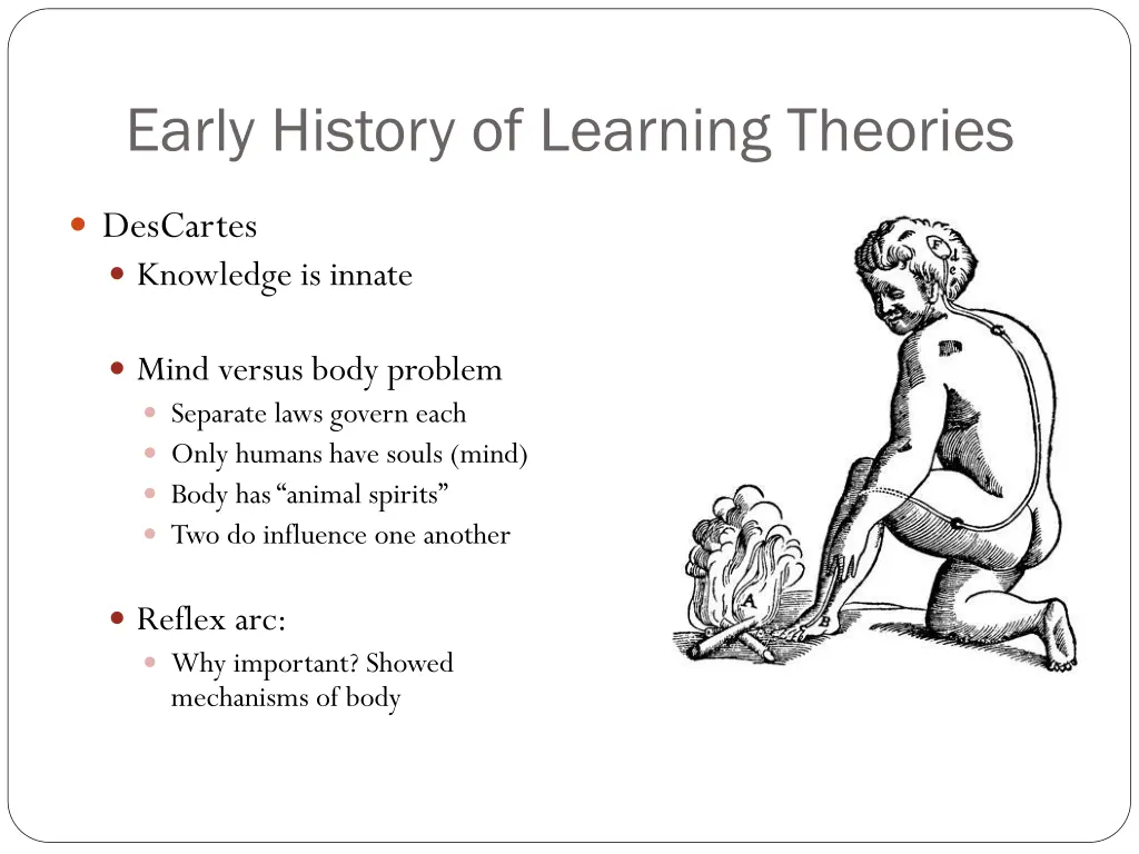 early history of learning theories