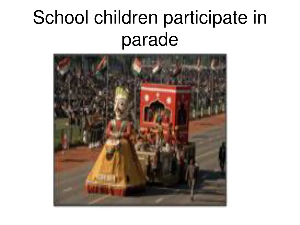 school children participate in parade