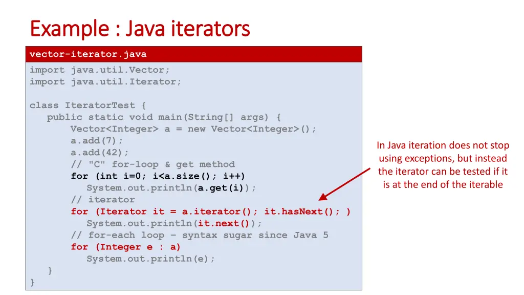 example java iterators example java iterators