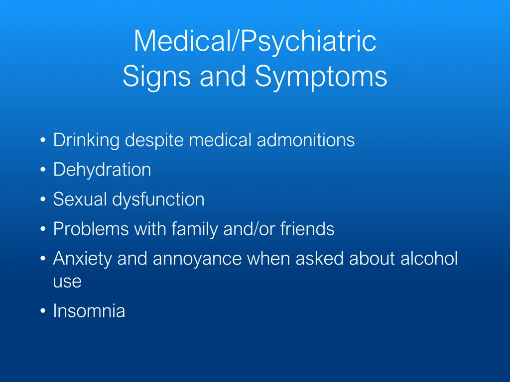 medical psychiatric signs and symptoms 1