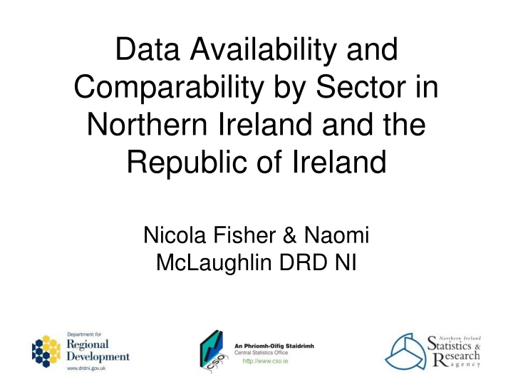 data availability and comparability by sector