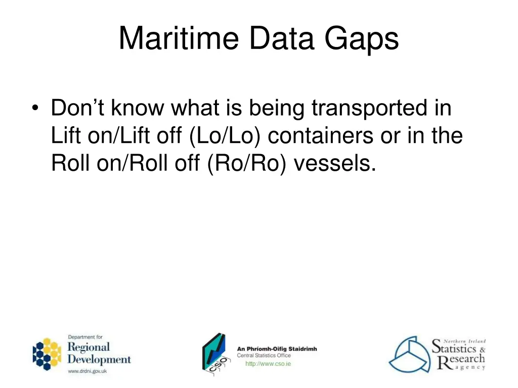 maritime data gaps